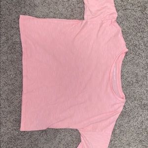 Pink American Eagle Cropped T-Shirt